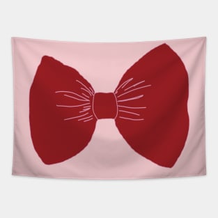 Red Bow Ribbon Tapestry