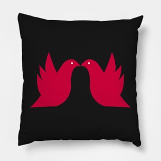 Love doves Red 2 Pillow