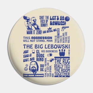 The Big Lebowski Quotes Pin