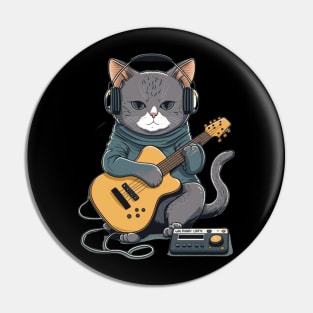 Hip hop cat Pin