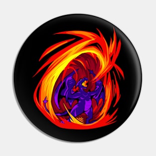 Dragon Spitting Fire Pin