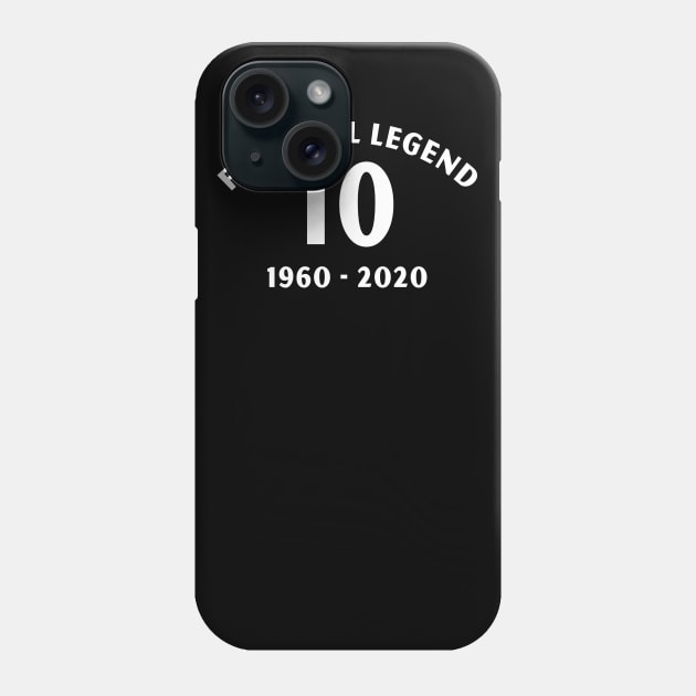 RIP football legend 10 1960 2020 Phone Case by hathanh2