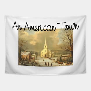 Americana, Town and Church Tapestry