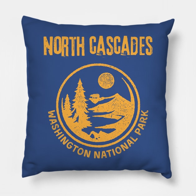 North Cascades National Park Washington Pillow by soulfulprintss8