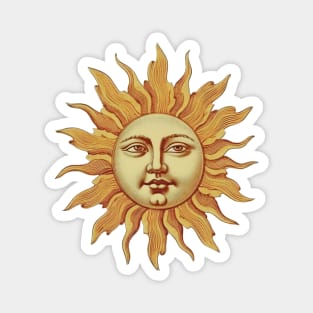 Retro Vintage Aesthetic Sun Magnet