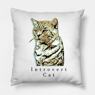 Introvert Cat Pillow