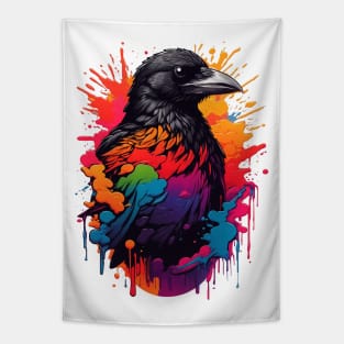 Rainbow Crow Tapestry