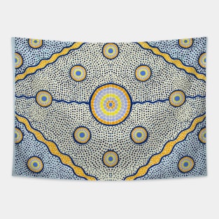 Aboriginal Ritual Circles Tapestry