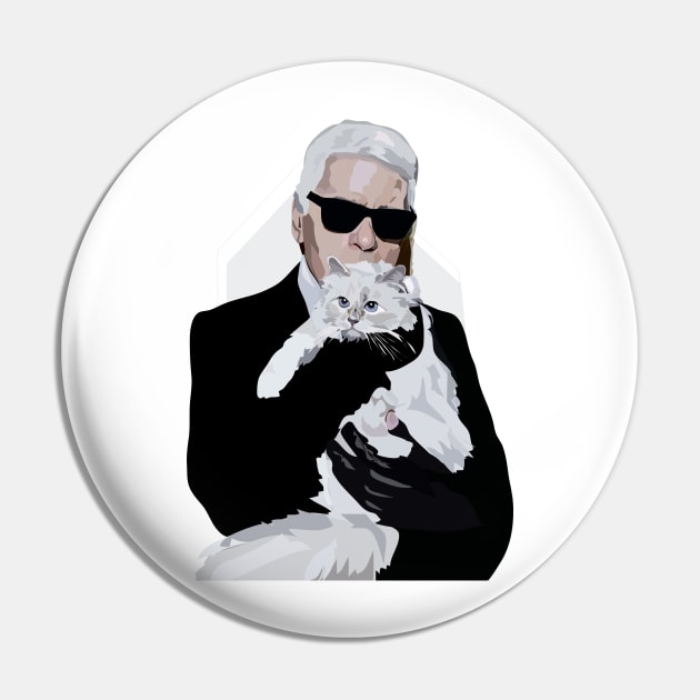 Karl with Cat Pin by annamckay