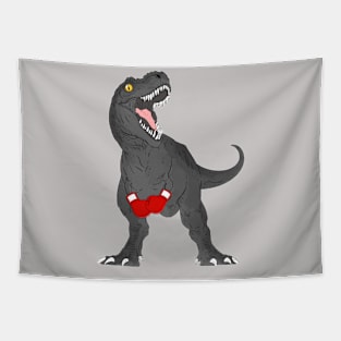 T-Rex Boxing: A Knockout of Prehistoric Proportions Tapestry