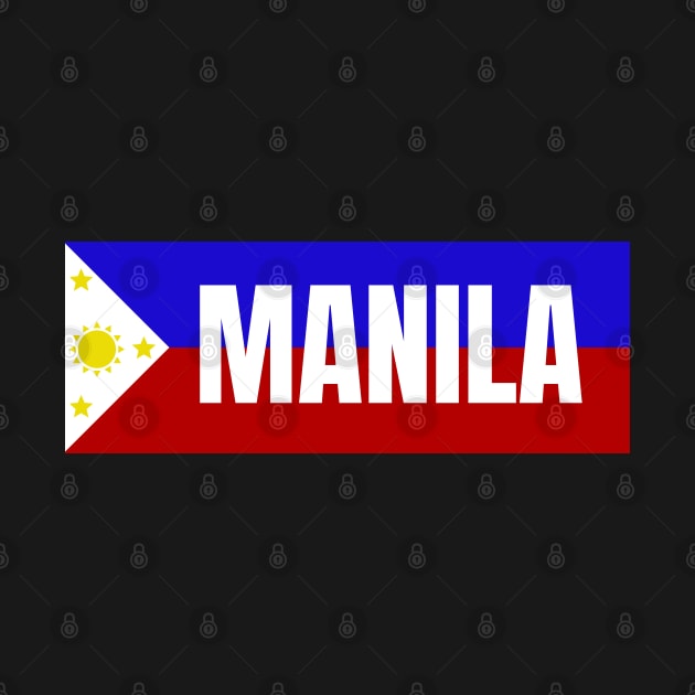 Manila City in Philippines Flag by aybe7elf