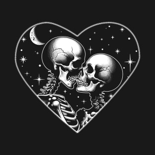 Skeleton Couple Matching Valentine's Day T-Shirt