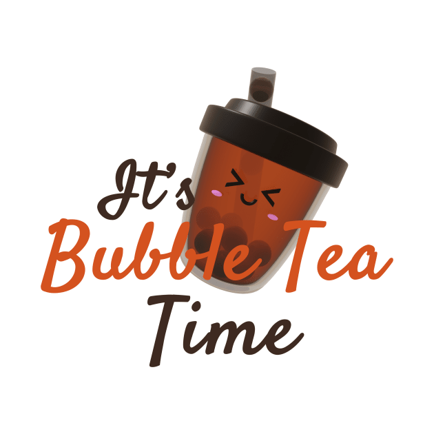 It's bubble tea time! Classic tea! by Pakanese_Art