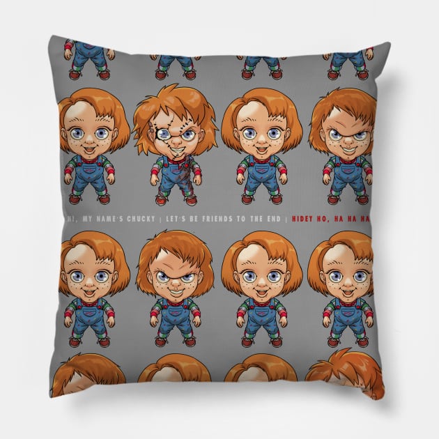 Chucky's Legacy Pillow by Casey Edwards