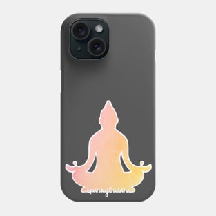 Sunset Buddha (Light Text) Phone Case