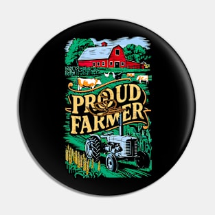 Proud Fermed | Farming lover Pin