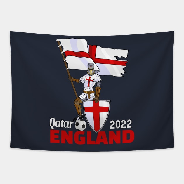 England Qatar World Cup 2022 Tapestry by Ashley-Bee