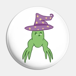 Witchy Frog With Long Feet Pin