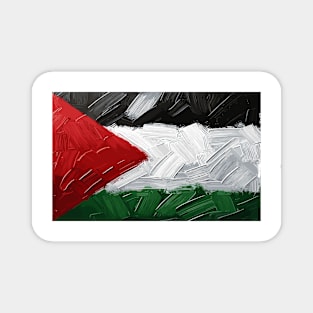 Abstract Palestinian Flag Magnet