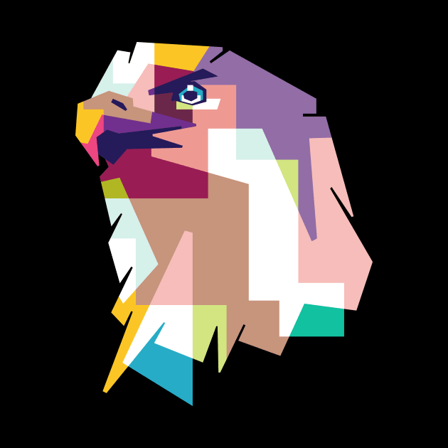 Eagle Falcon Hawkeye Geometric art by AwHM17