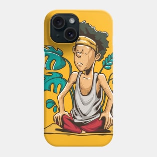 Just calm and do yoga Phone Case