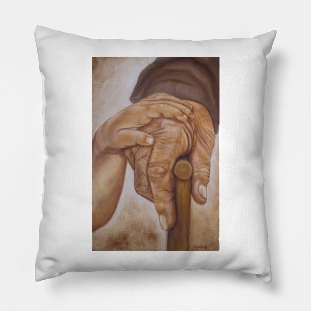 My life, my support Pillow by Kunstner74