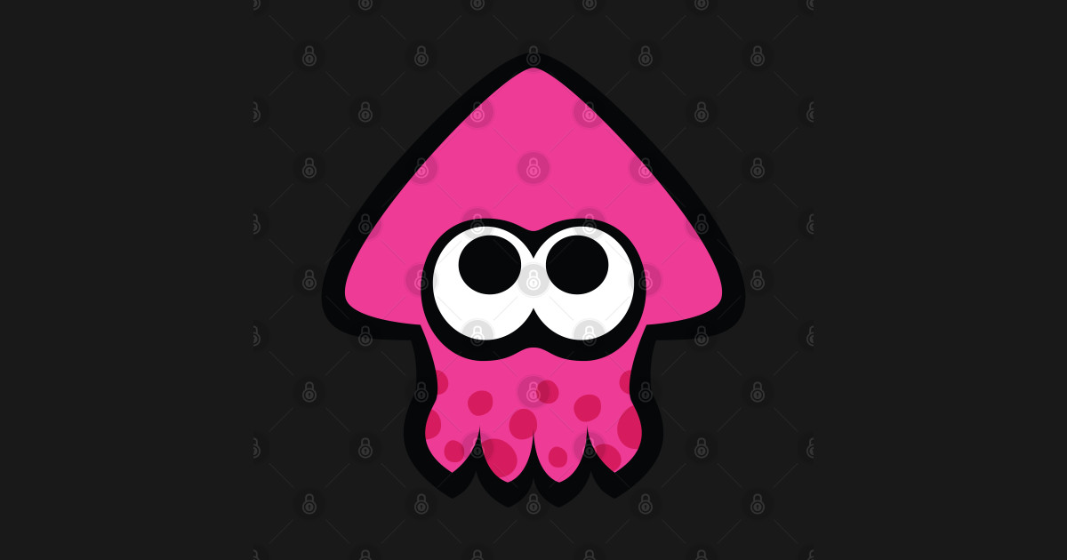 Neo Splatoon Squid (Pink) Splatoon Sticker TeePublic