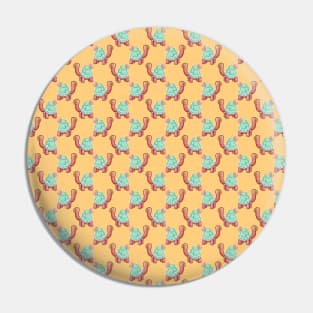 Flower Tortoise Pattern Pin