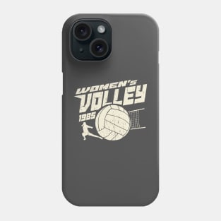 Womens volleyball retro vintage 80s Phone Case