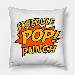 SchedulePop Punch! stacked logo Pillow