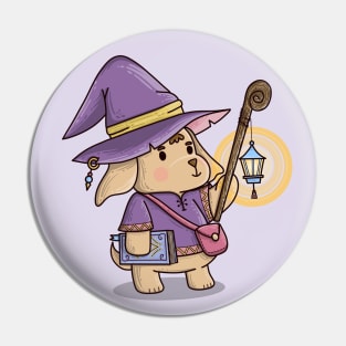 Dog Wizard Pin