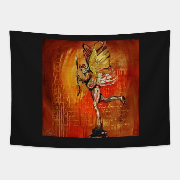 Eros Piccadilly Circus 0146 Tapestry by artsale