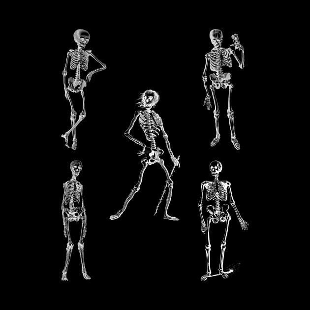 Halloween Skeleton Dance by Double E Design