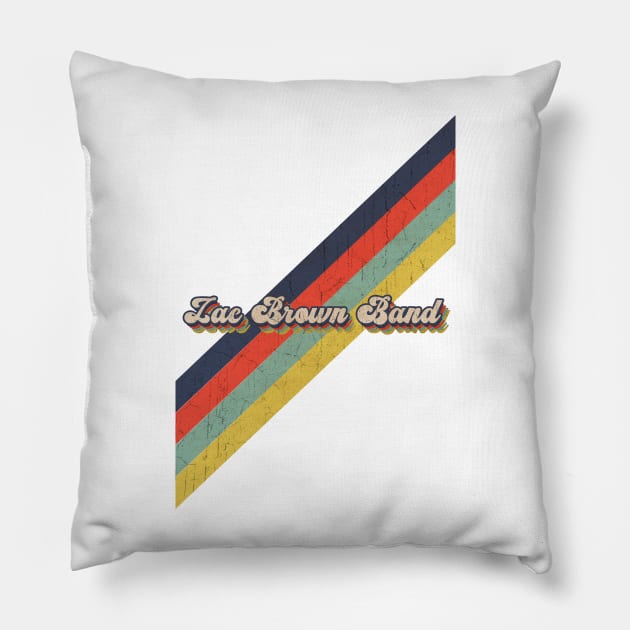 retro vintage color Zac Brown Band Pillow by HarryMarket