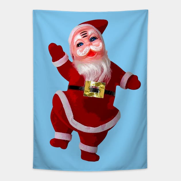 Mid-Century Dancing Santa Tapestry by Pop Fan Shop