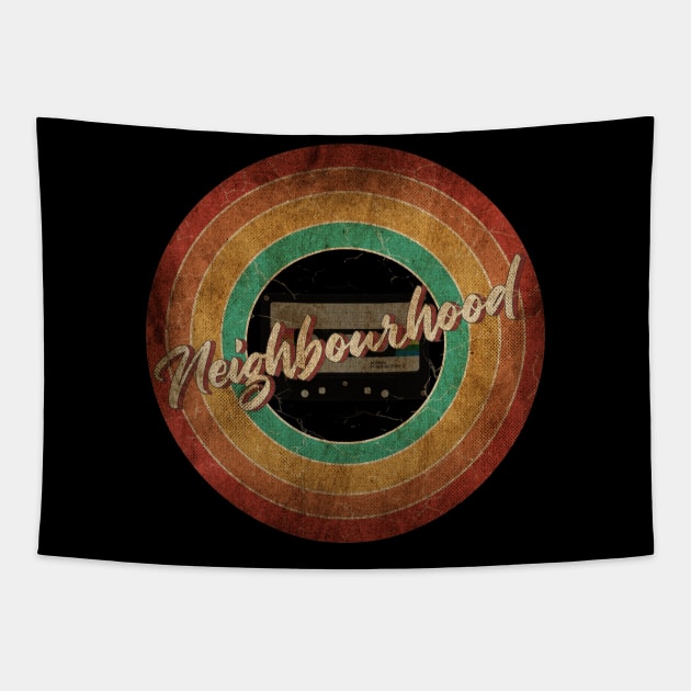 The Neighbourhood Vintage Circle Art Tapestry by antongg