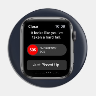 Apple Watch Fall Detection Just Drunk Parody Pin