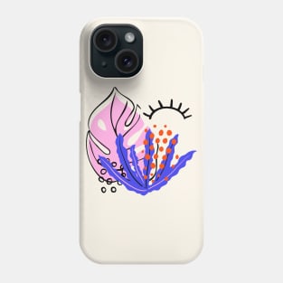 Abstract tropical print Phone Case