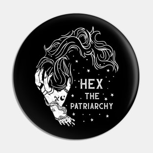 Hex the Patriarchy - Funny Witchcraft T-Shirt Pin