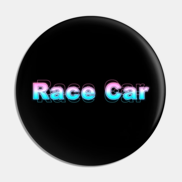 Race Car Pin by Sanzida Design