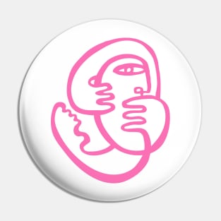 Think Back Pink Pin