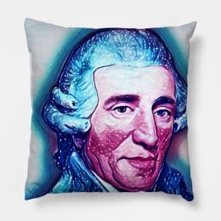 Joseph Haydn Snowy Portrait | Joseph Haydn Artwork 13 Pillow