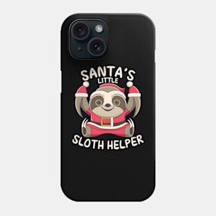 Sloth Christmas Santa's Little Sloth Helper Phone Case