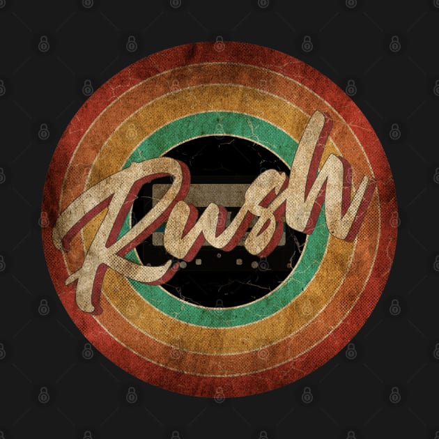 Rush Vintage Circle Art by antongg