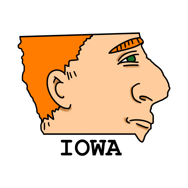 A funny map of Iowa by percivalrussell