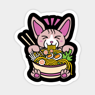 Ramen Noodles Sphynx Cat Magnet