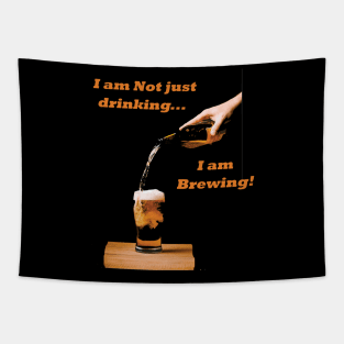 Beer craft pong brewers brewery oktoberfest gift idea present Tapestry