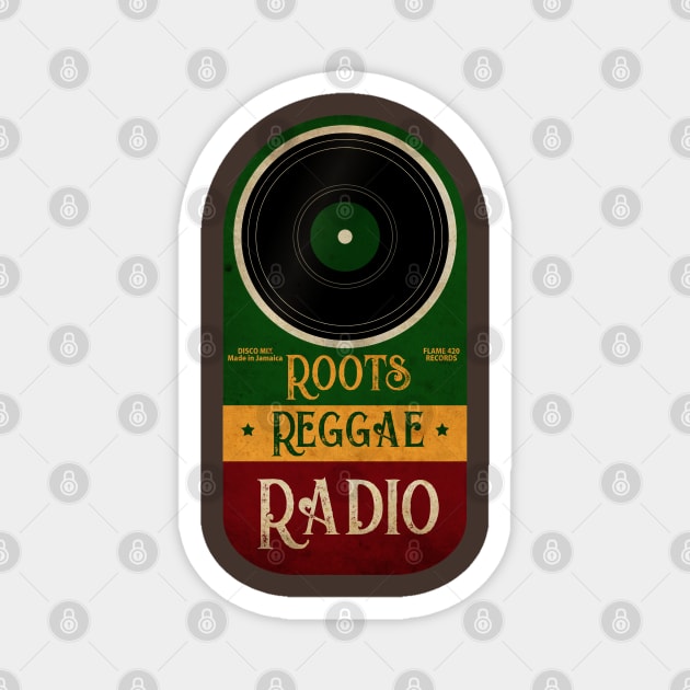 Roots Reggae Radio Magnet by CTShirts