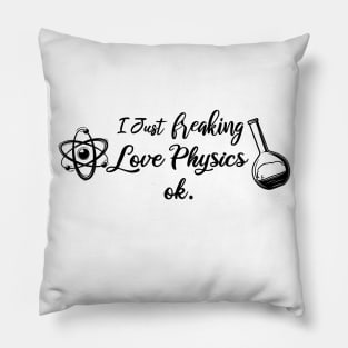 I Just Freaking Love Physics ok Pillow