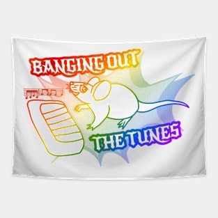 Banging Out The Tunes (Rainbow Version) Tapestry